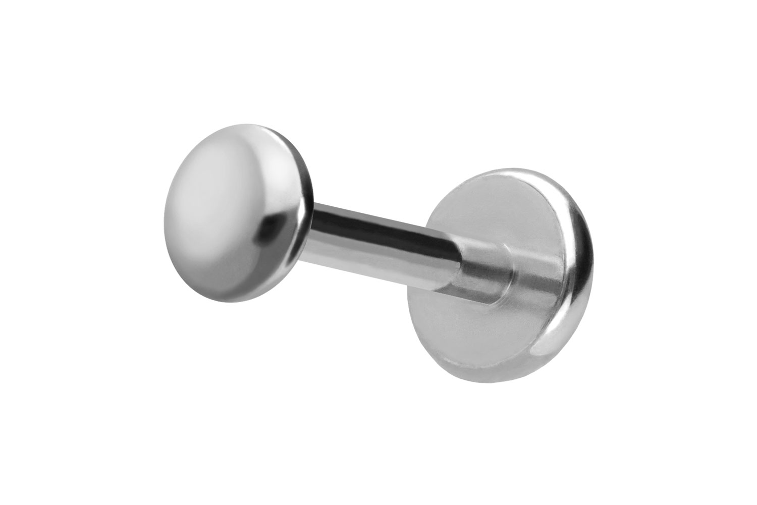Titan Labret Piercing mit Push Fit DISC